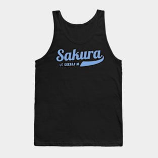 Sakura Le Sserafim Baseball Tank Top